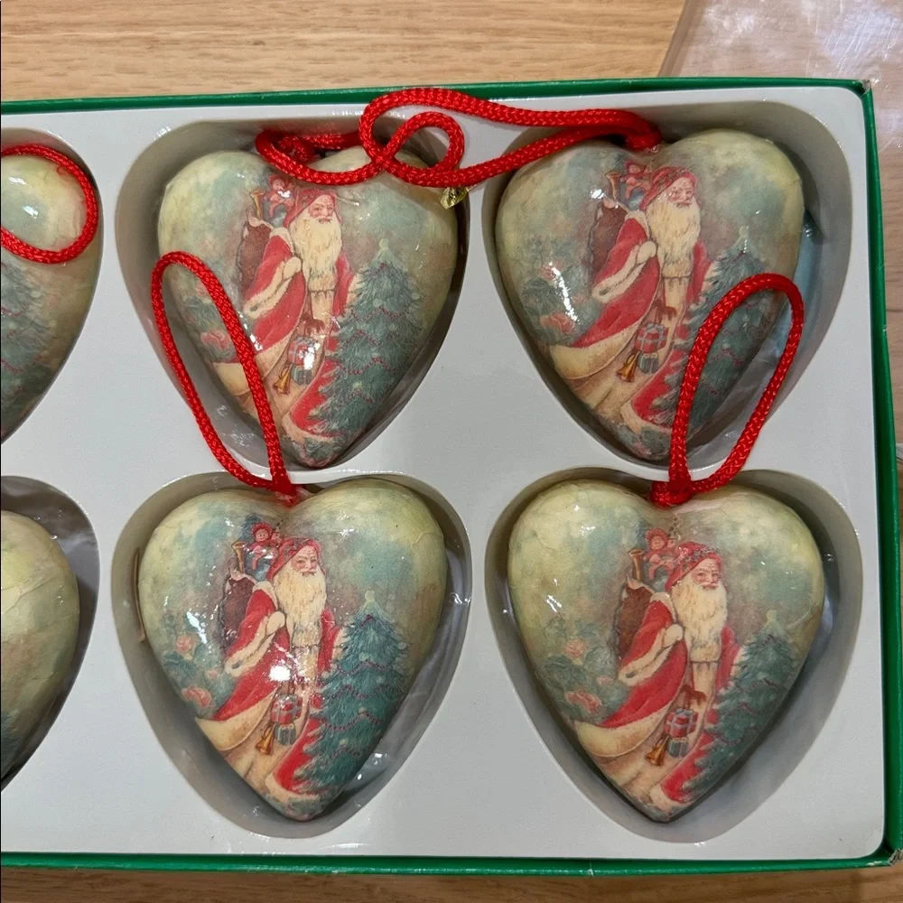 VINTAGE PAPER Christmas ORNAMENTS PAPER DECOUPAGE
